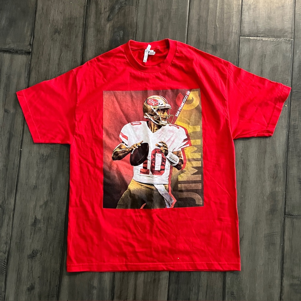 San Francisco 49ers Jimmy Garoppolo Red Tee - Size XL